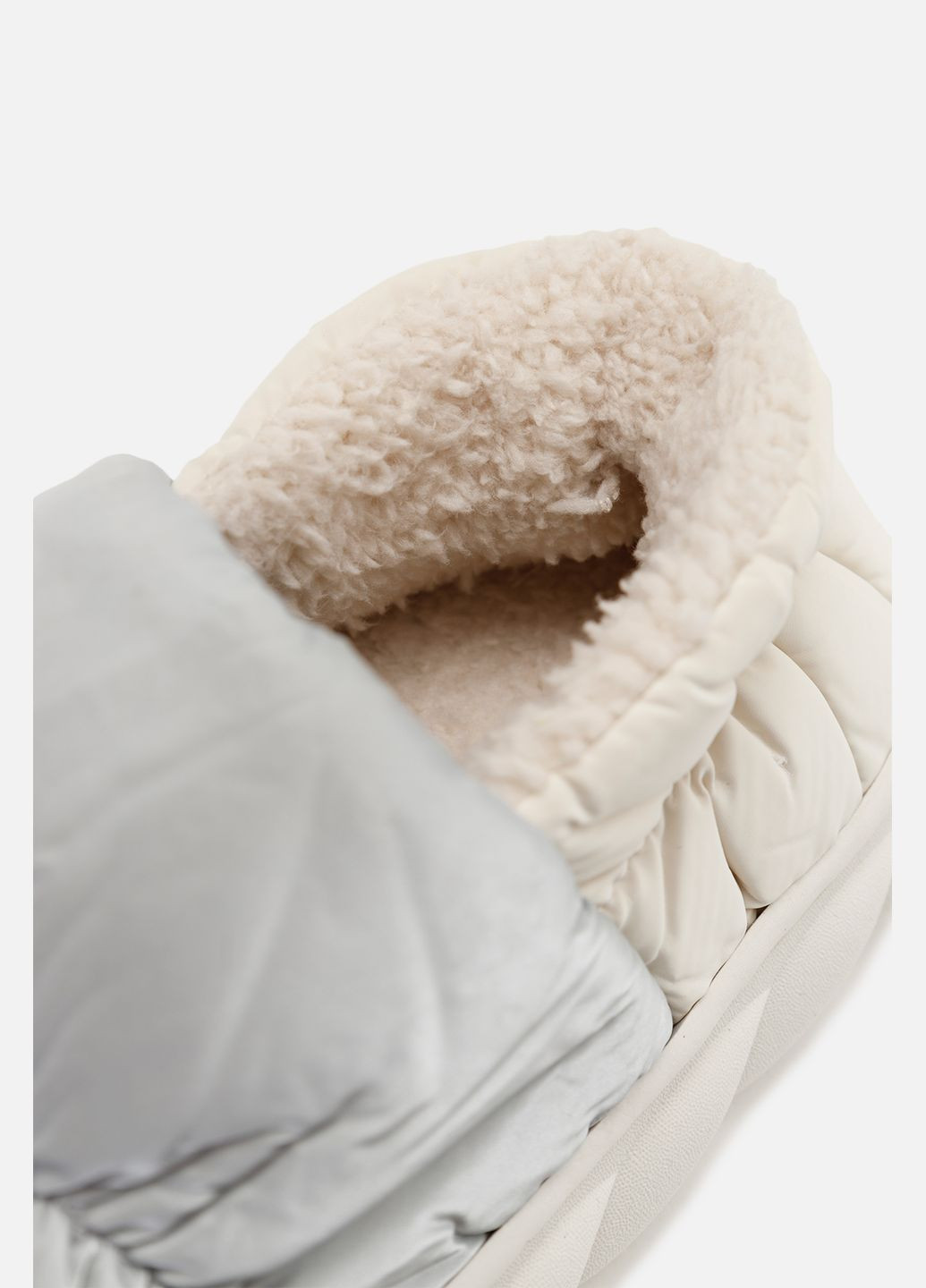 Серые женские домашние тапочки цвет серый цб-00267552 No Brand