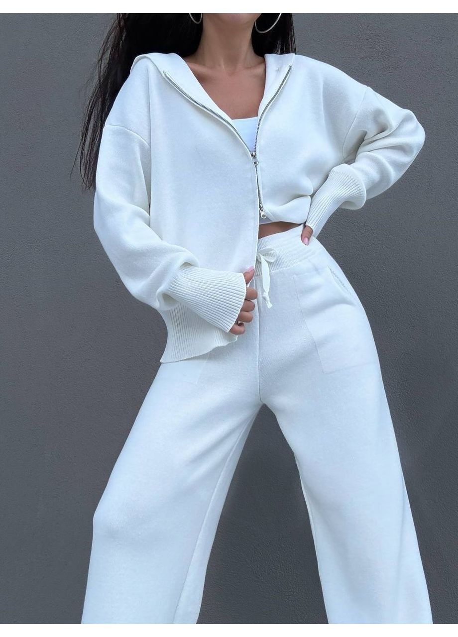 Костюм (штаны, кофта), цвет Белый Fashion (364184259)