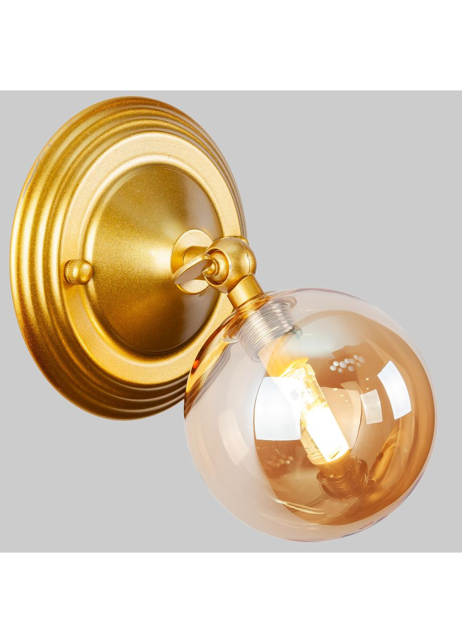Настенный золотой светильник/бра с поворотным плафоном 10см (61-W140F1-1 GD+BR) No Brand (370071533)