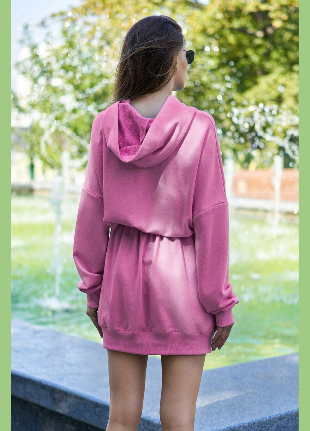 Пудрова повсякденний, кежуал сукня сукня-худі Liton