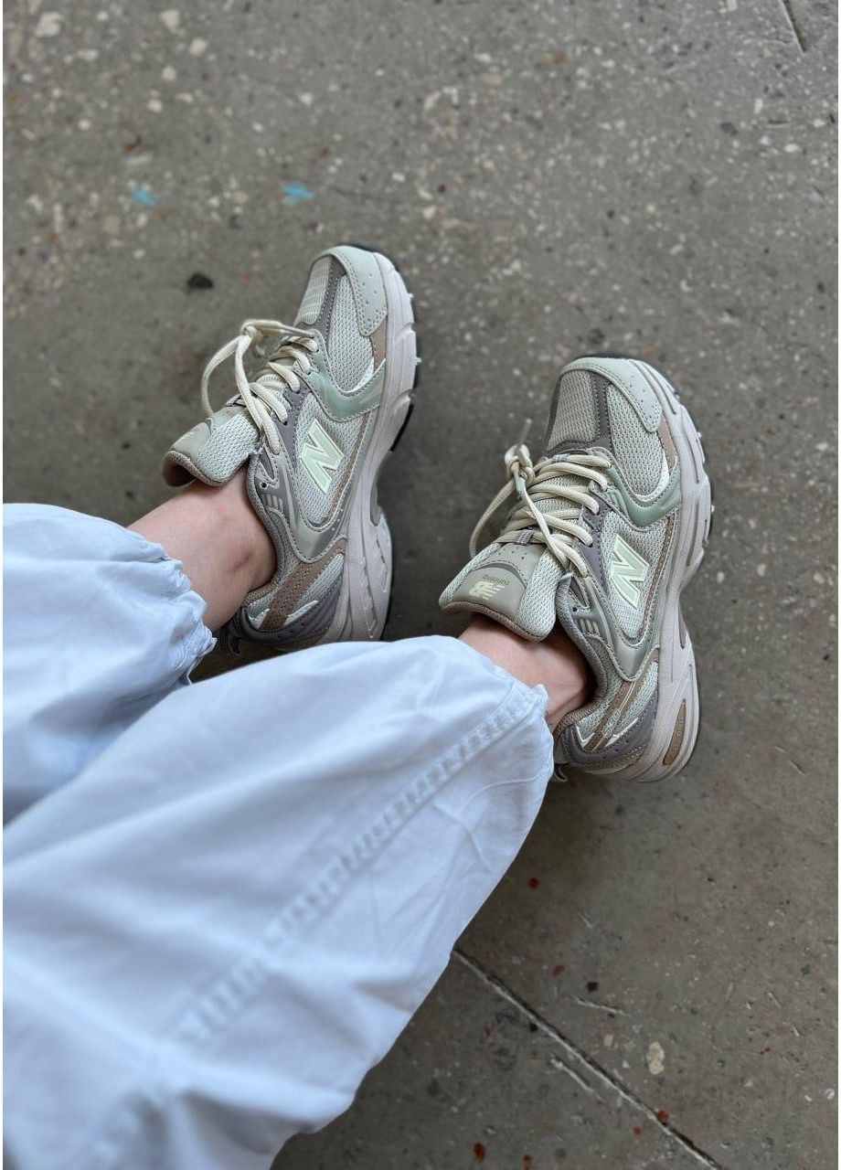 КРОССОВКИ ЖЕНСКИЕ NEW BALANCE 530 BEIGE BROWN OLIVE НЬЮ БЕЛАНС 530 No Brand бежевые демисезоны (367173439)