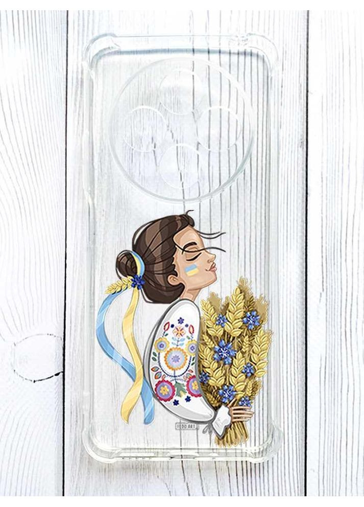 Чехол с утолщёнными углами на Xiaomi Redmi 14C / Poco C75 Украинка с колосками (принт 172) Creative (355393787)