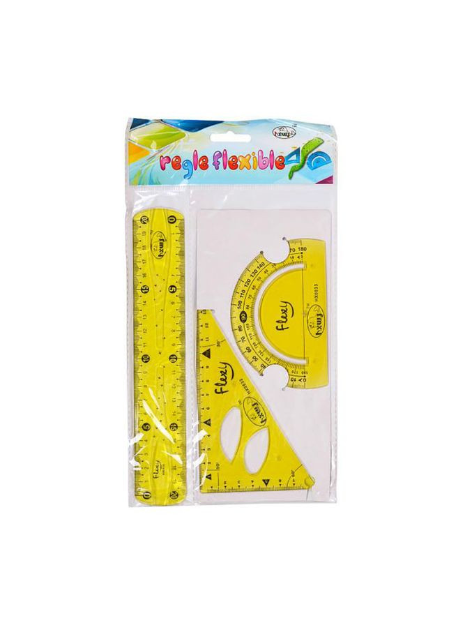 Набір трикутників 2028-3 "неломайка", 20 см Жовтий Bambi (305055311)