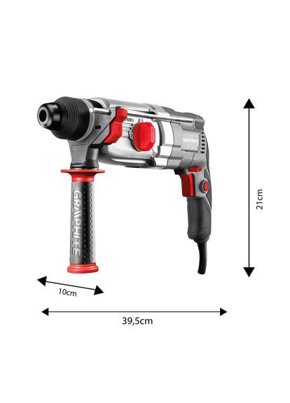 Перфоратор SDS-plus, 900Вт, 3.4Дж, кейс 6.1кг (58G539) Graphite кейс 6.1кг, 3.4Дж, 900Вт, SDS-plus (364660698)