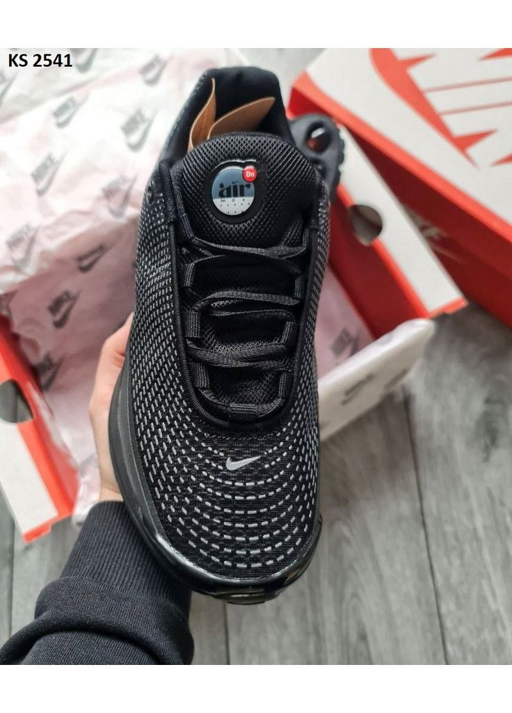 КРОСІВКИ ЖІНОЧІ NIKE AIR MAX DN BLACK НАЙК АІР МАКС ДН No Brand чорні демісезони (367170138)