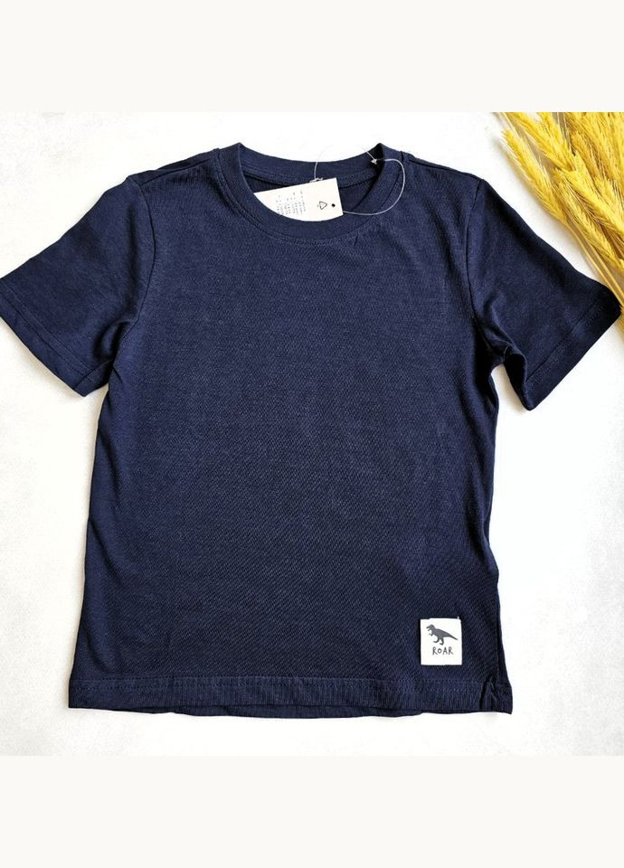 Темно-синя літня дитяча футболка для хлопчика Lupilu Футболка