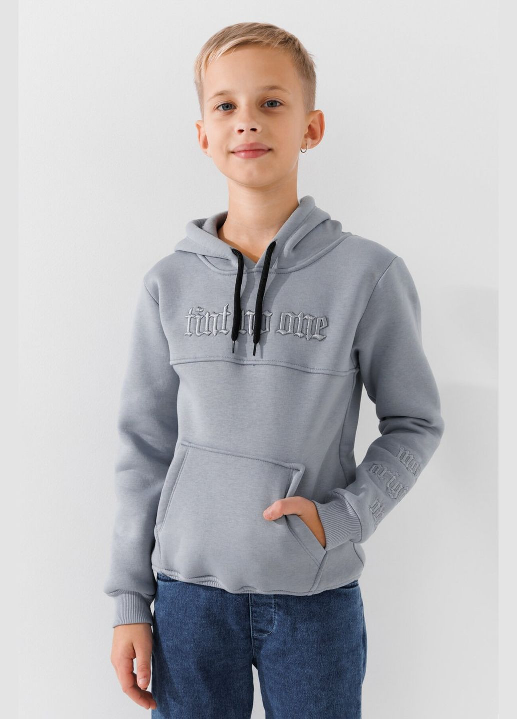 Худи с принтом для мальчика 505 116 см Серый shop (2000990805102) Pitiki (352528697)