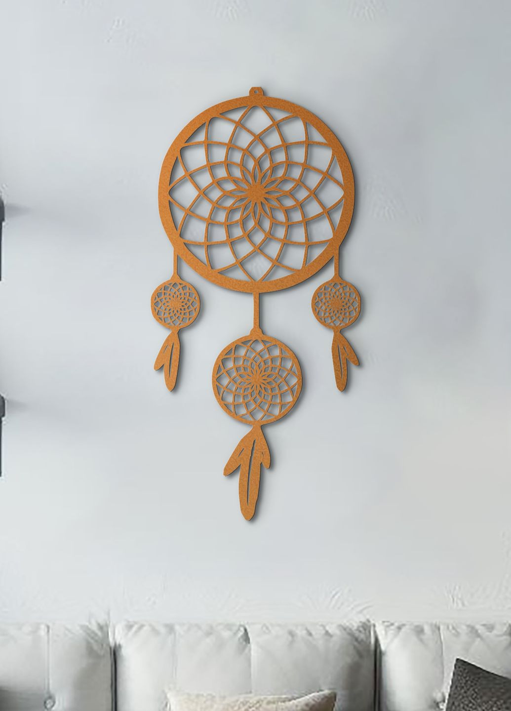 Картина лофт, настінний декор для дому "Оберіг снів", декоративне панно 95х45 см Woodyard (292112022)