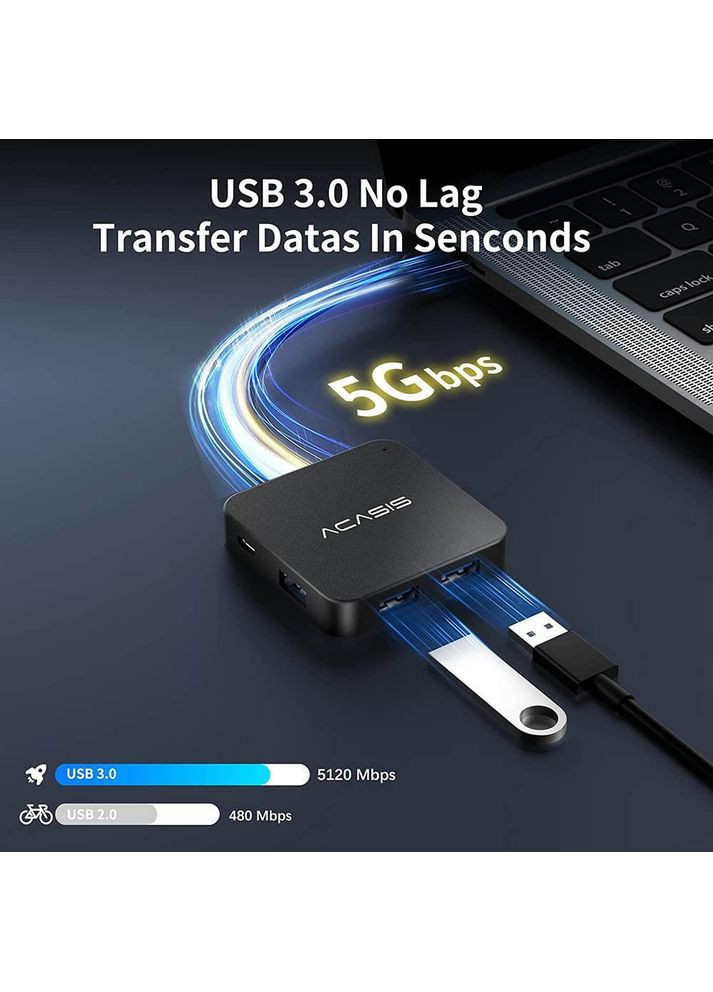 Хаб, док-станция 6 в 1 USB-C Hub AC-HC31 Hub Хаб для передачи данных до 10 Гбит/с USB C HDMI 4K@30Hz Acasis (351372060)