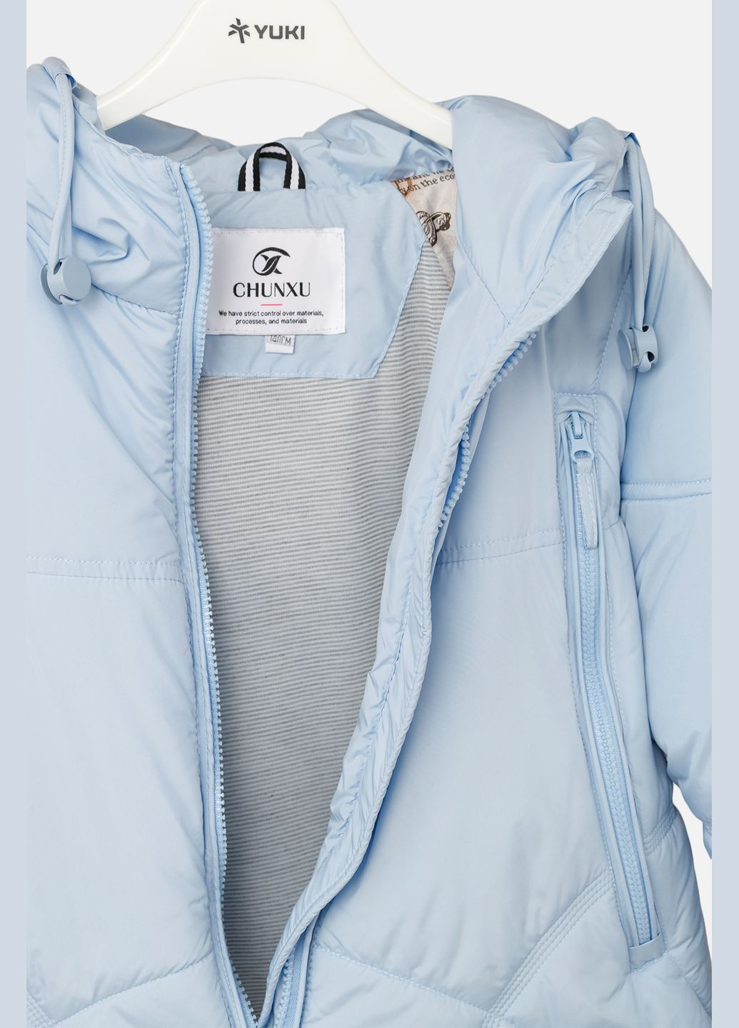 Блакитна демісезонна куртка для дівчинки колір блакитний cb-00267391 CHUNXU