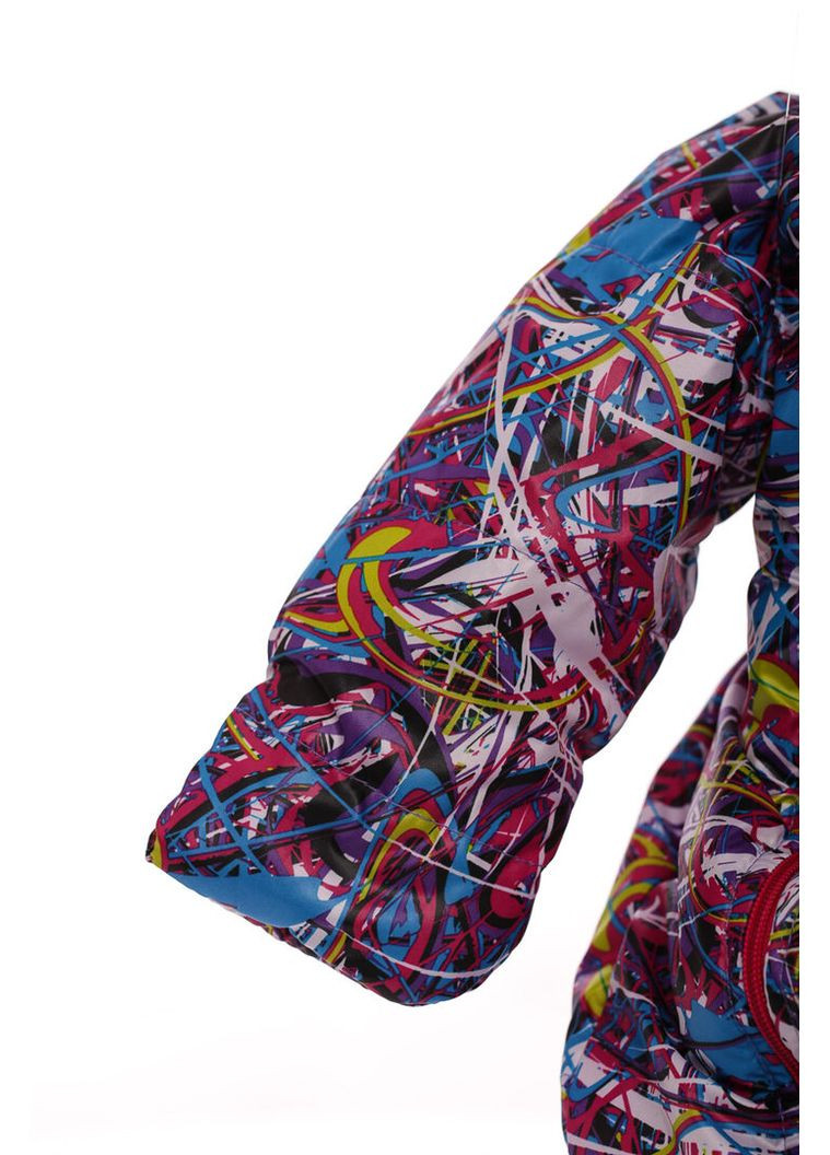 Человечек на флисе звездочка с принтом паутинки малиновый 74 см (45044) BABYKROHA (315340861)