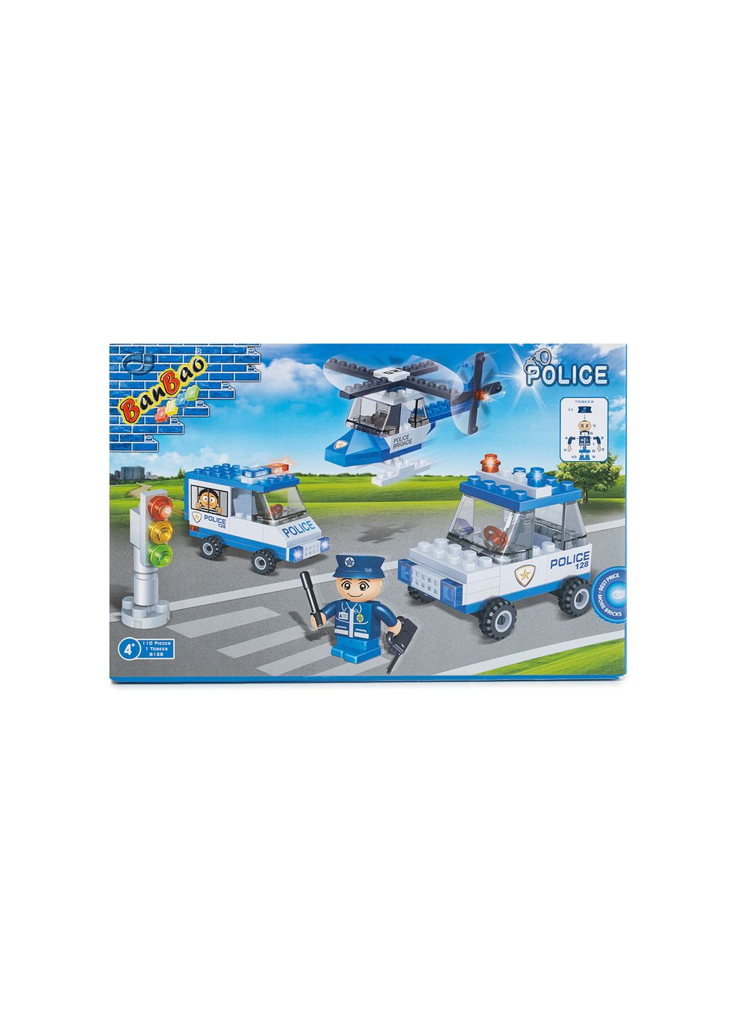 Конструктор - "Поліція" Поліцейський транспорт колір різнокольоровий CB-00230933 Banbao (314892350)