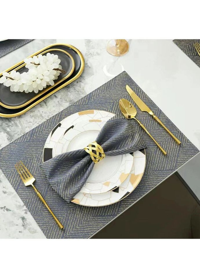 Набор столовых приборов 10791 4 предмета золотистый No Brand (324031662)