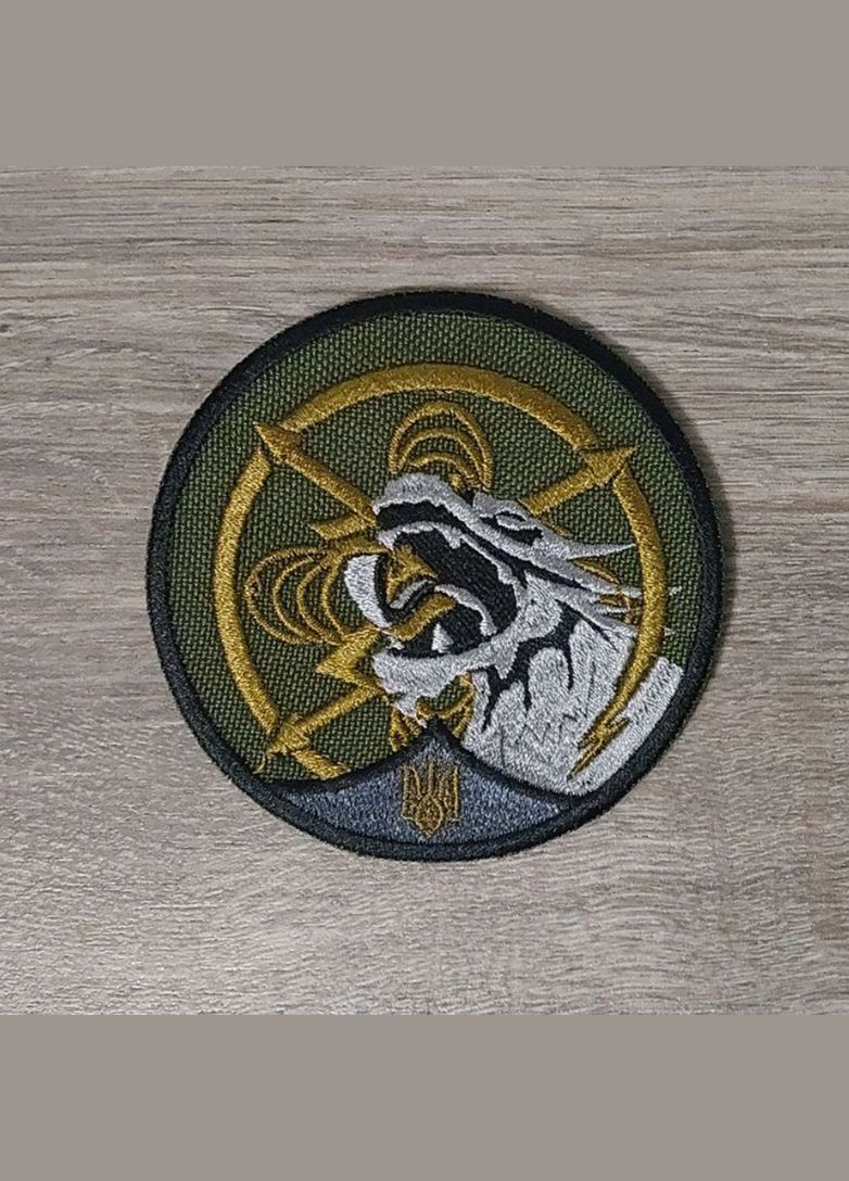 Шеврон Штурмовий Полк Цунамі на чорному фоні, круглий No Brand (336381516)