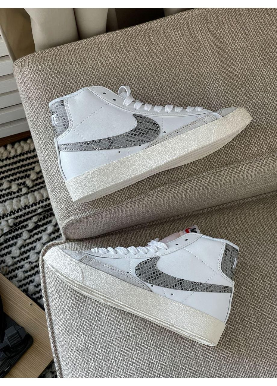 КРОССОВКИ ЖЕНСКИЕ NIKE BLAZER MID 77 ZEBRA НАЙК БЛЕЙЗЕР No Brand белые демисезоны (368868827)