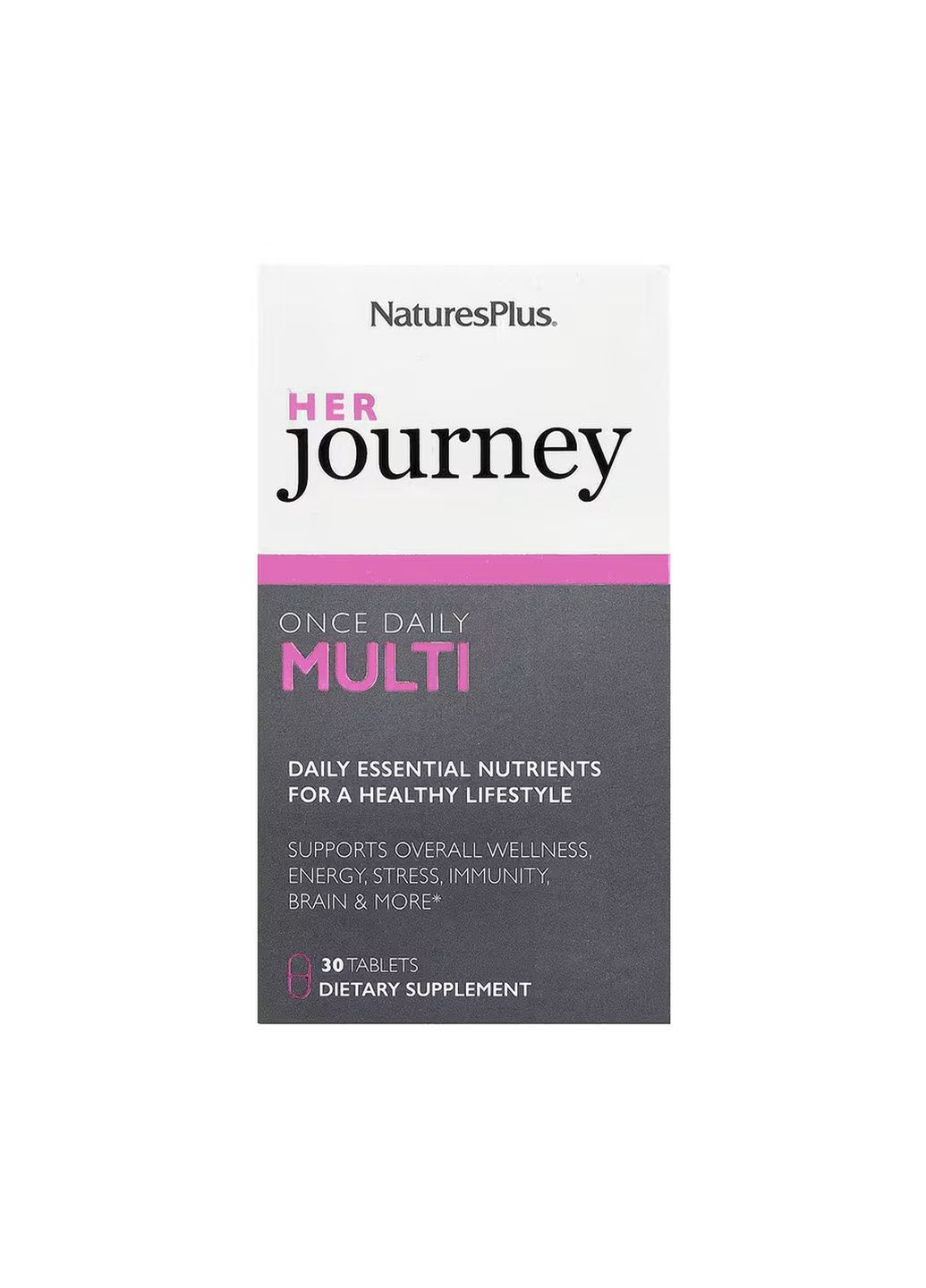 Мультивитамины для женщин Her Journey 30 таблеток веганские без ГМО Nature's Plus (367957031)