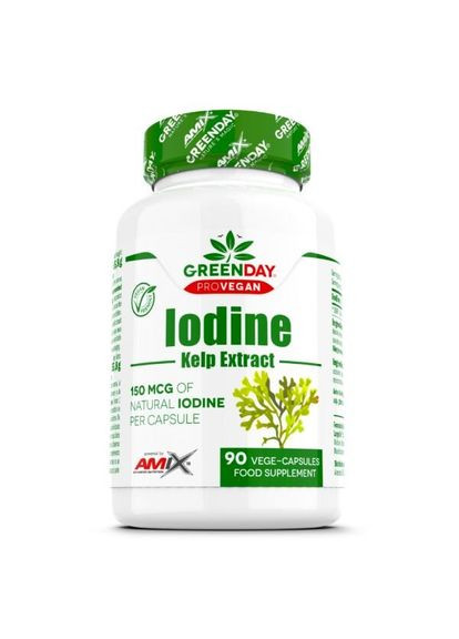 Витамины и минералы GreenDay ProVegan Иодин Kelp Extract, 90 вегакапсул Amix Nutrition (336919377)