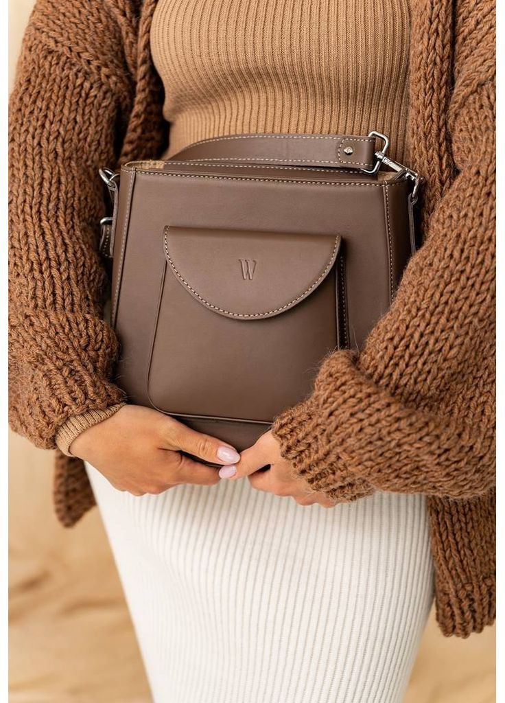 Женская кожаная сумка Stella темно-бежевая The Wings (348358672)