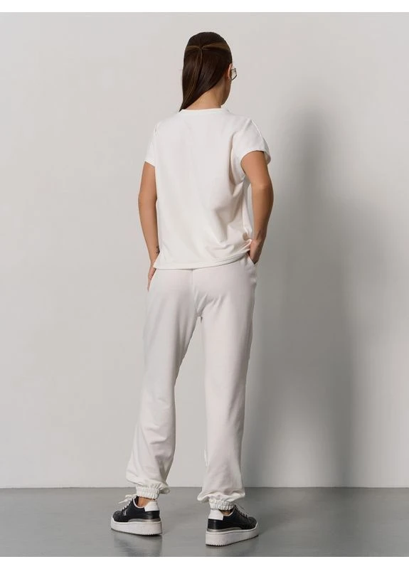 Бордовий жіночий спортивний костюм із футболкою No Brand (402235780)