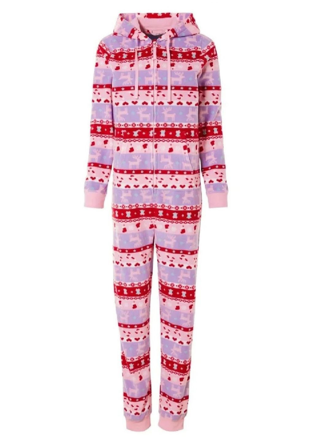 Піжама кігурумі флісова жіноча в новорічний принт Esmara (370162072)