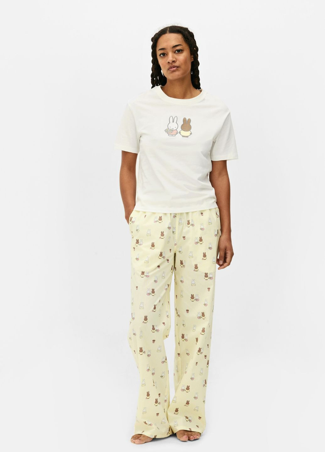 Жовта всесезон жіночі піжамні штани wide leg pajama bottoms для дому та сну блакитний (8643) Primark