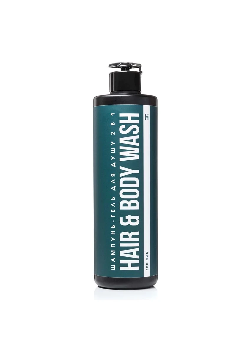 Шампунь-гель для душу 2 в 1 Hair & Вody Wash For Man, 500 мл Hillary (387365419)