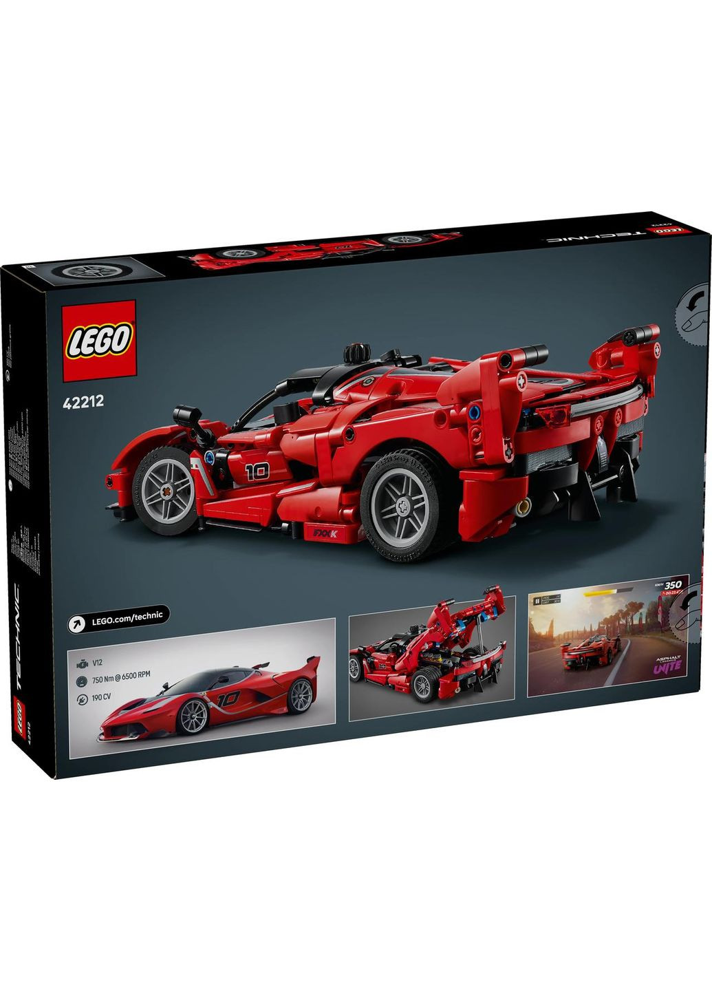 Конструктор Лего Технік Феррарі Technic FXX K 42212 Lego (372795153)
