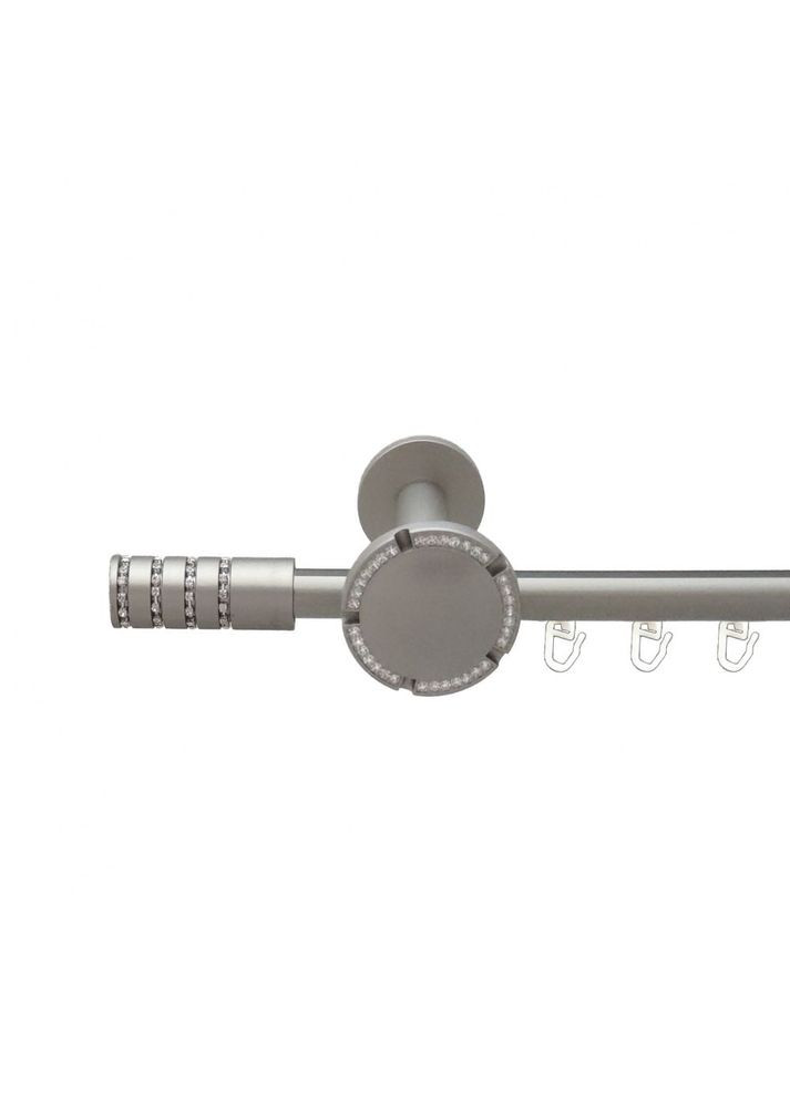 Карниз Барамелла металевий однорядний профільна труба Сатин 19 мм 240 см (6300205) ORVIT (300796000)