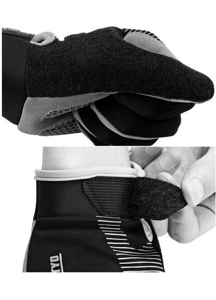 Велоперчатки Rogtyo з гелевими вставками (RH050550) No Brand (330778939)