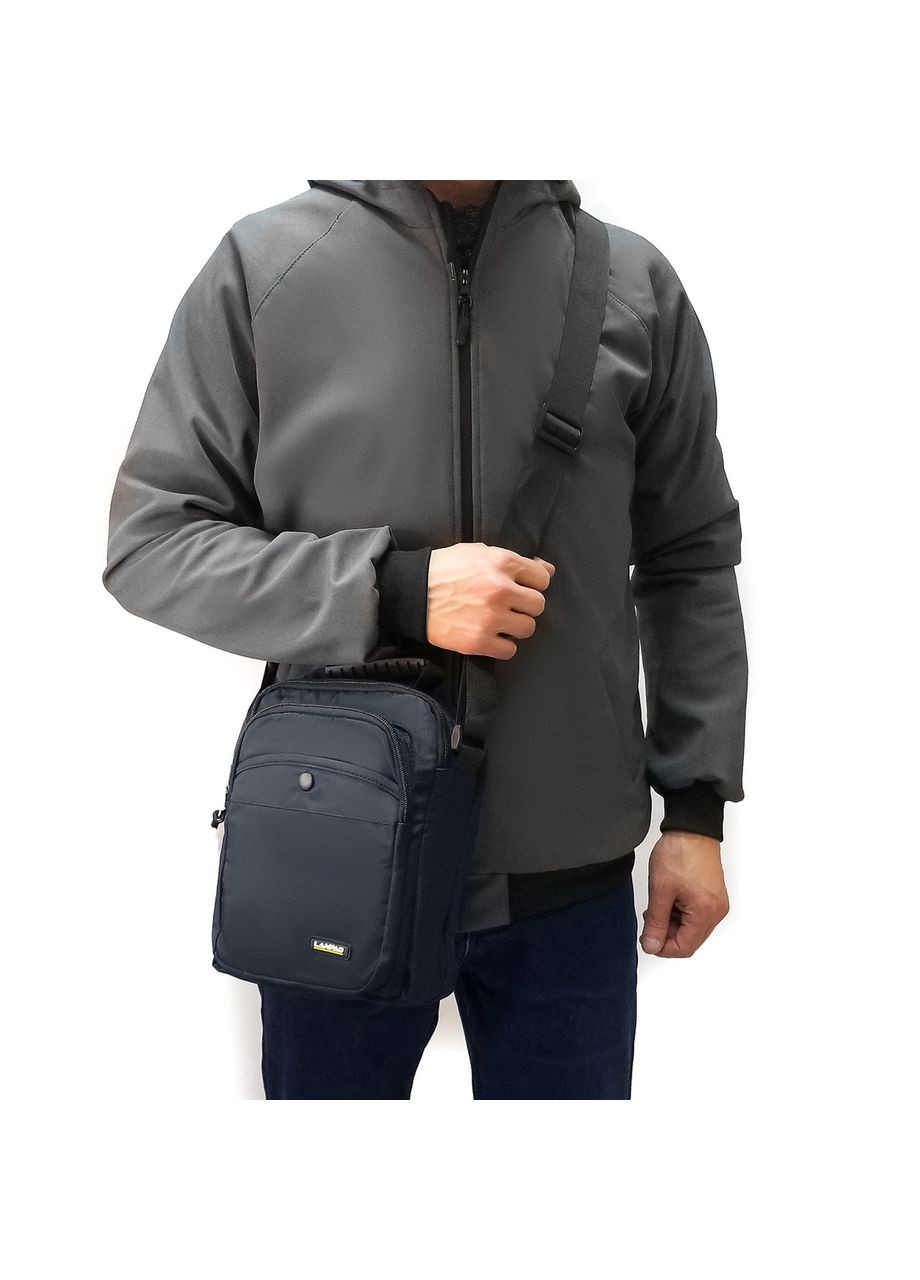 Чоловіча сумка на плече синя (LAN15054 blue) Lanpad (322959657)