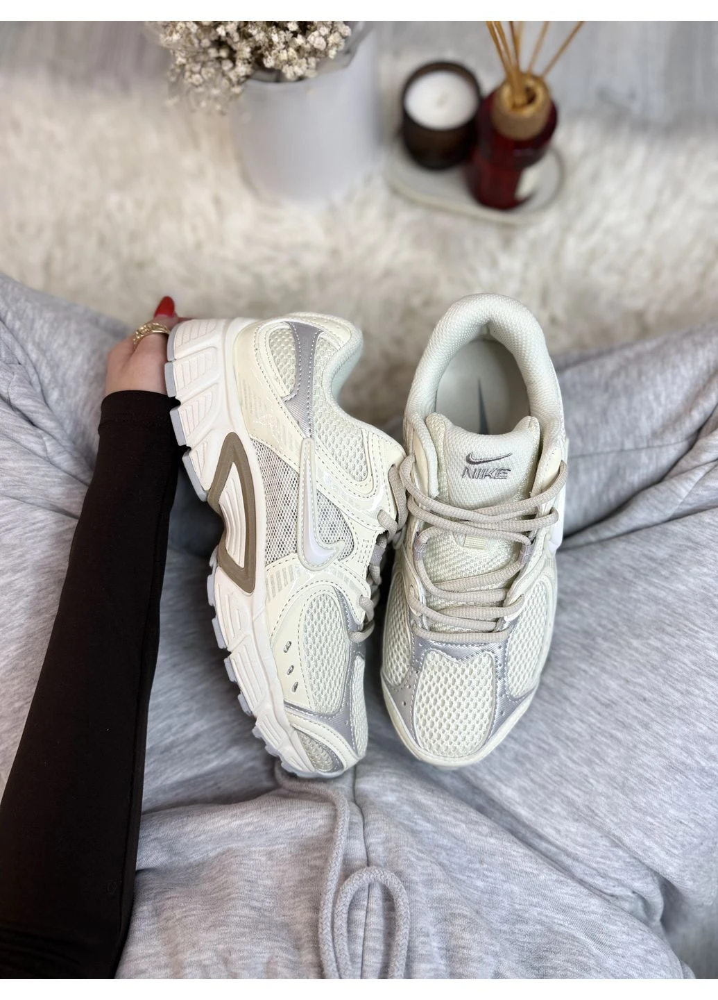 Бежевые летние кроссовки nike v5 rnr beige найк в5 No Brand