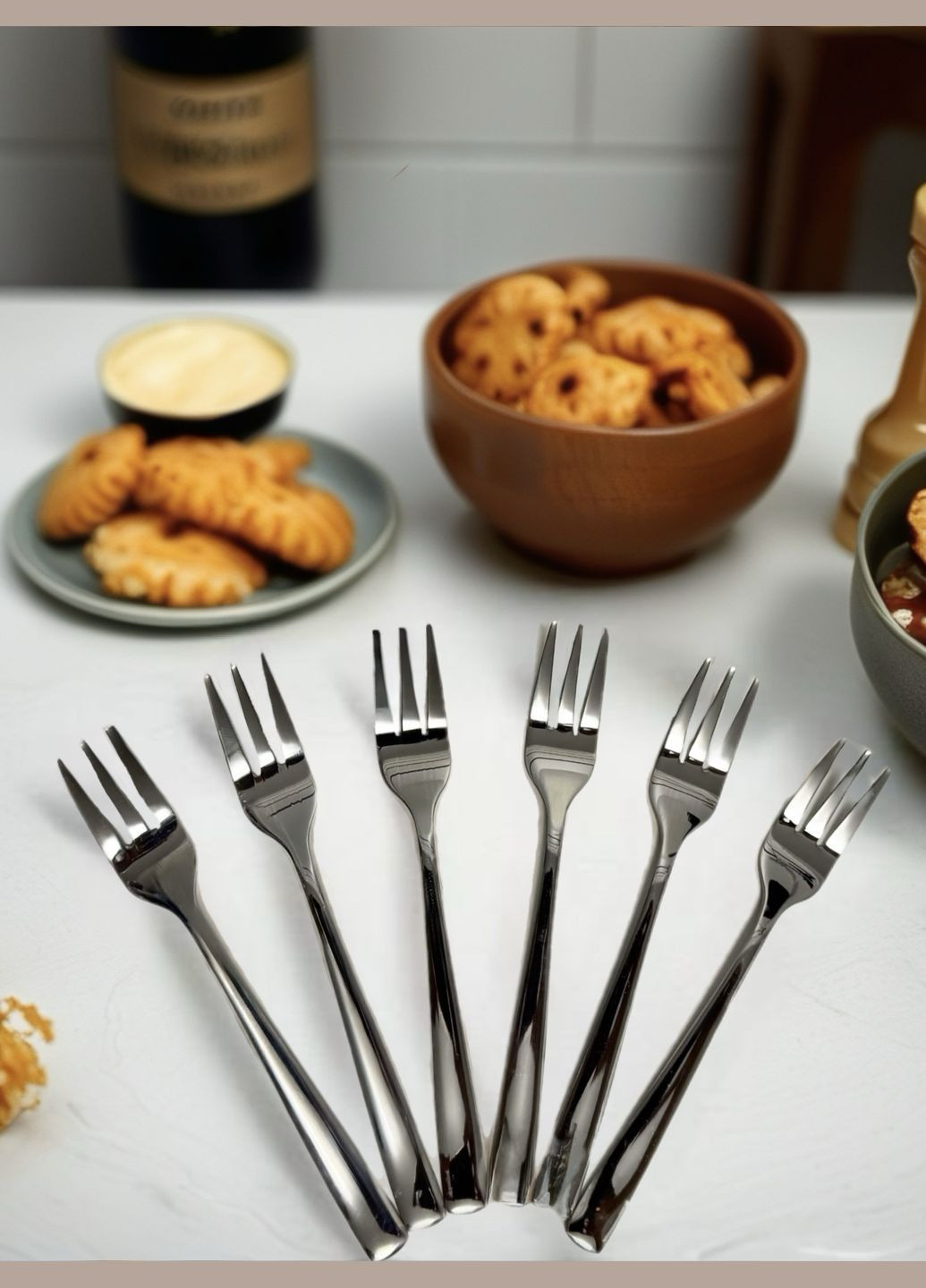 Набір виделок для десерту, 6 шт Pepco (326738843)