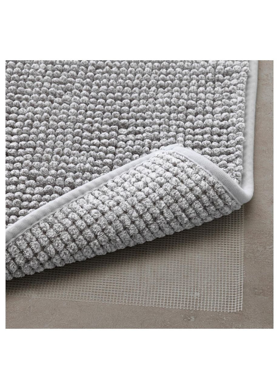 Килимок для ванної сіробілий меланж 50х80 см IKEA (273229210)
