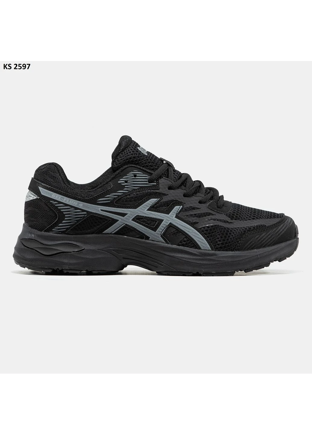 Чорні кросівки чоловічі asics gel-flux 4 black асікс гель чорні демісезон No Brand