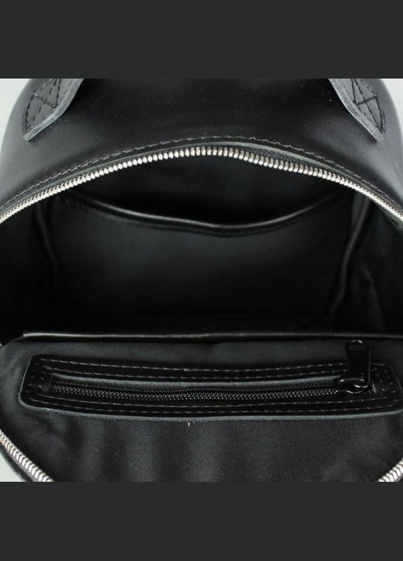 Рюкзак женский с ремнем через плечо кожаный Groove S Черный The Wings (301871158)