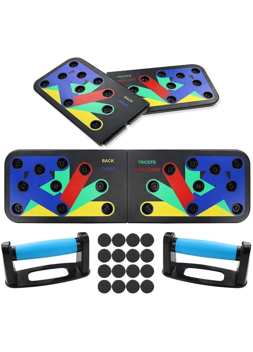 Доска для отжиманий Foldable Push Up Board 14 в 1 упор для отжиманий No Brand (334011136)