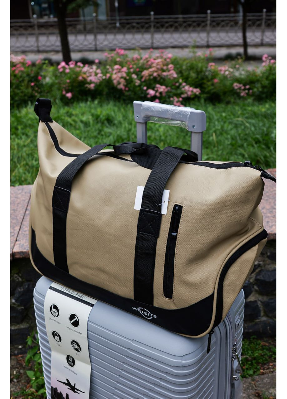 Спортивно дорожня Сумка, ручна поклажа колір бежевий No Brand 4502 (361246340)