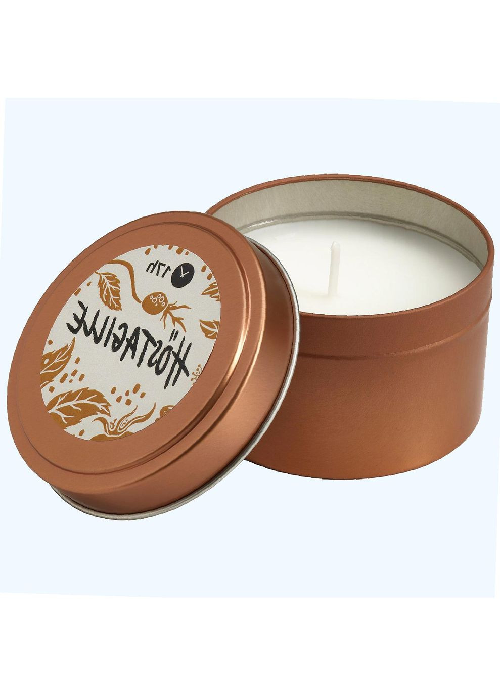 Ароматическая свеча в металлическом контейнере ИКЕА золотистый IKEA (318165548)