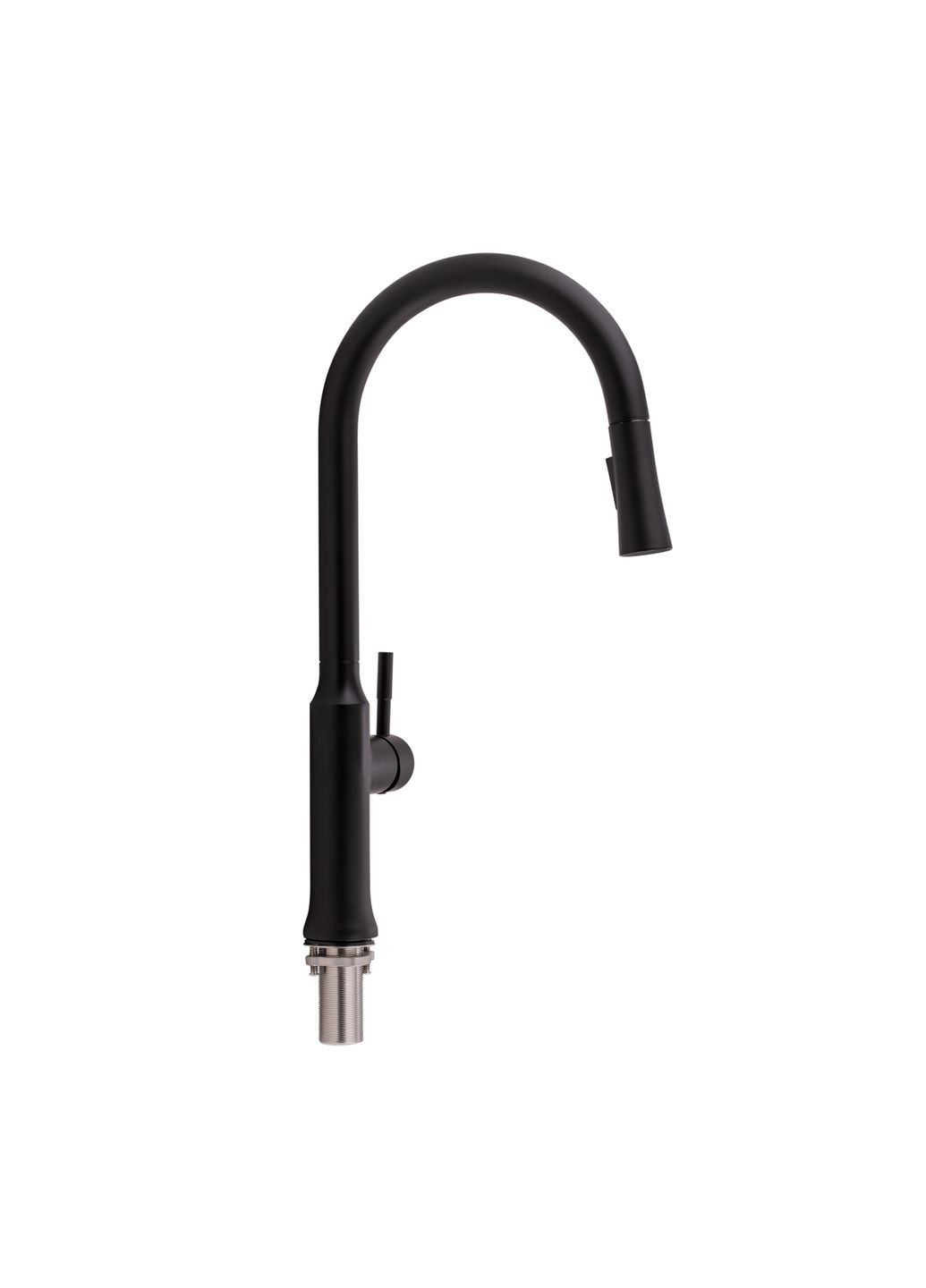 Смеситель для кухни Baruska с выдвижным изливом QTBAR9137103UB Black Matt Qtap 9137103UB (341326600)