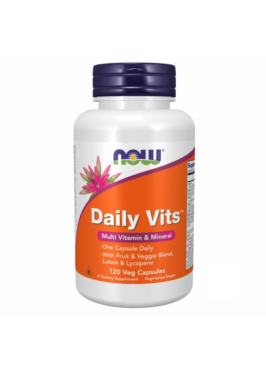 Daily Vits, мультивітаміни і мікроелементи, 120 вегетаріанських капсул Now Foods (347601021)