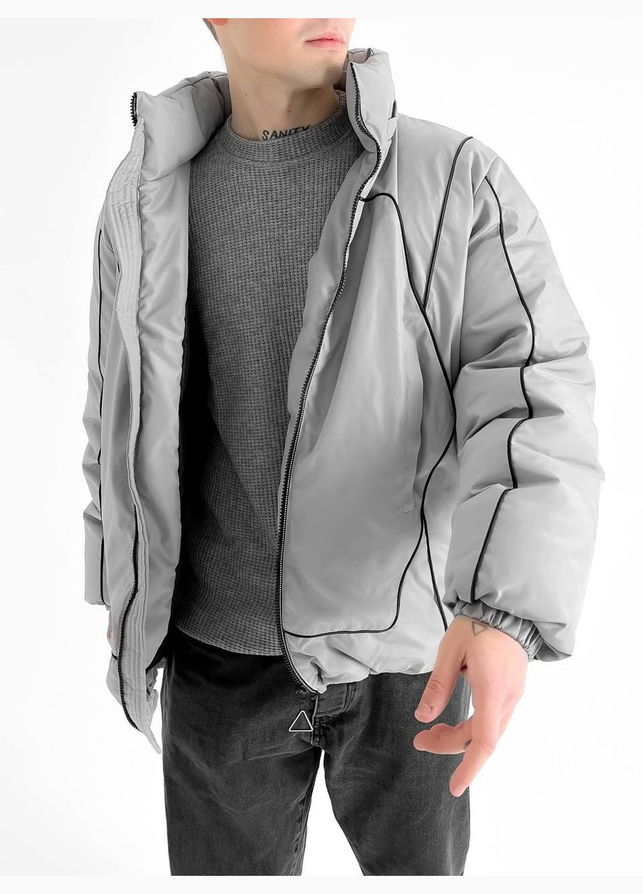 Светло-серая куртка No Brand