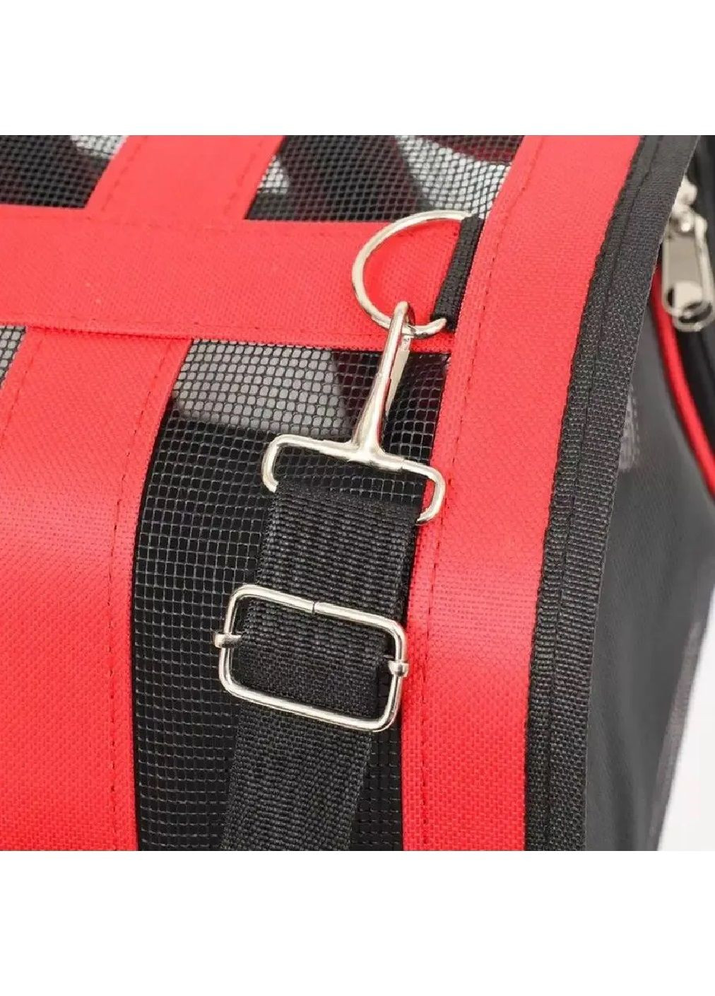Сумка переноска для транспортировки животных кошек собак с вентиляцией ручками ремнем размер L 49x28x27 см (477294-Prob) Красная Unbranded (296716164)