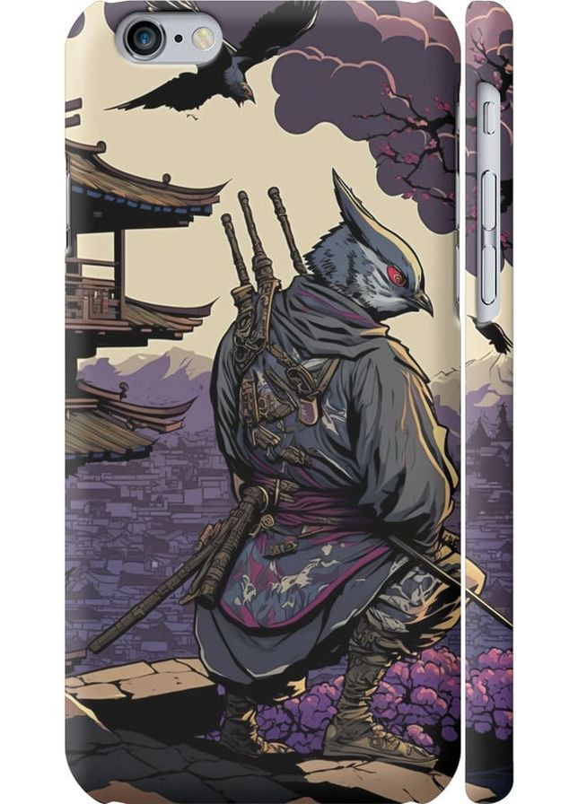 3D пластиковый матовый чехол 'Птица воин' для Endorphone Apple iPhone 6 (278078396)