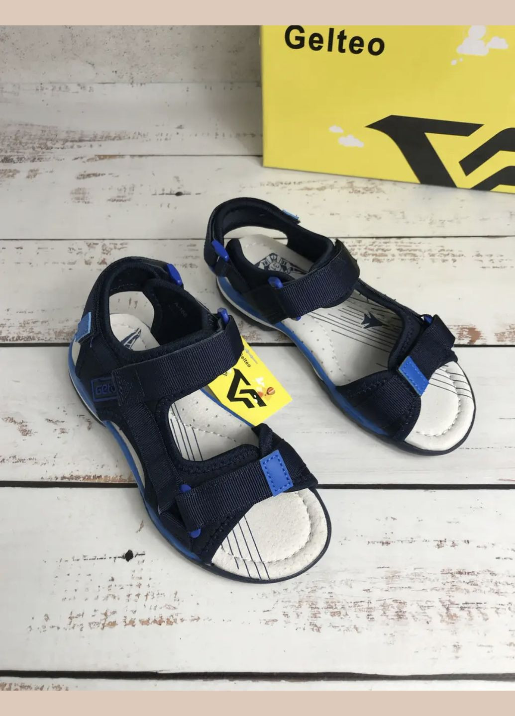Сандалі босоніжки дитячі для хлопчика Темно-синій (105) Gelteo (332056133)