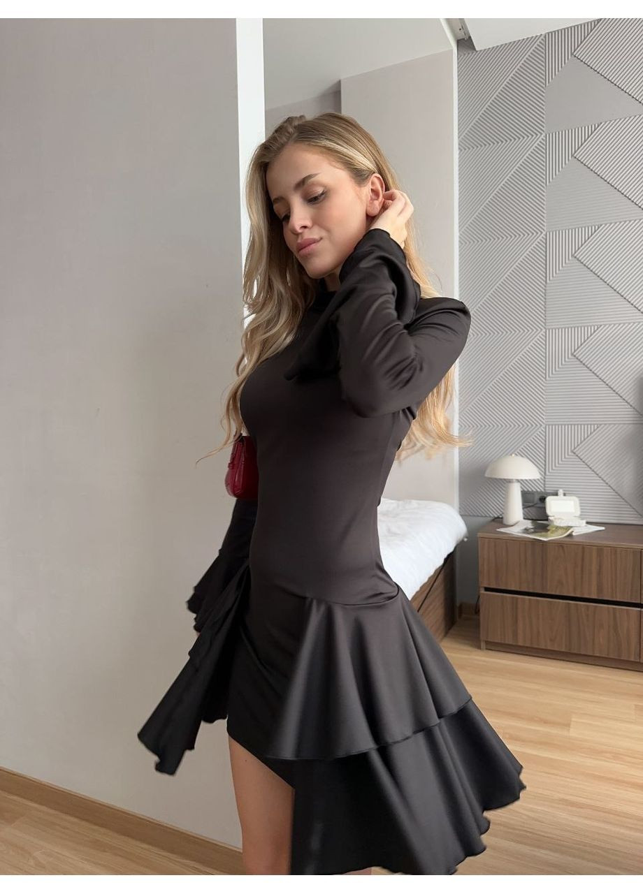 Черное платье, цвет черный Fashion