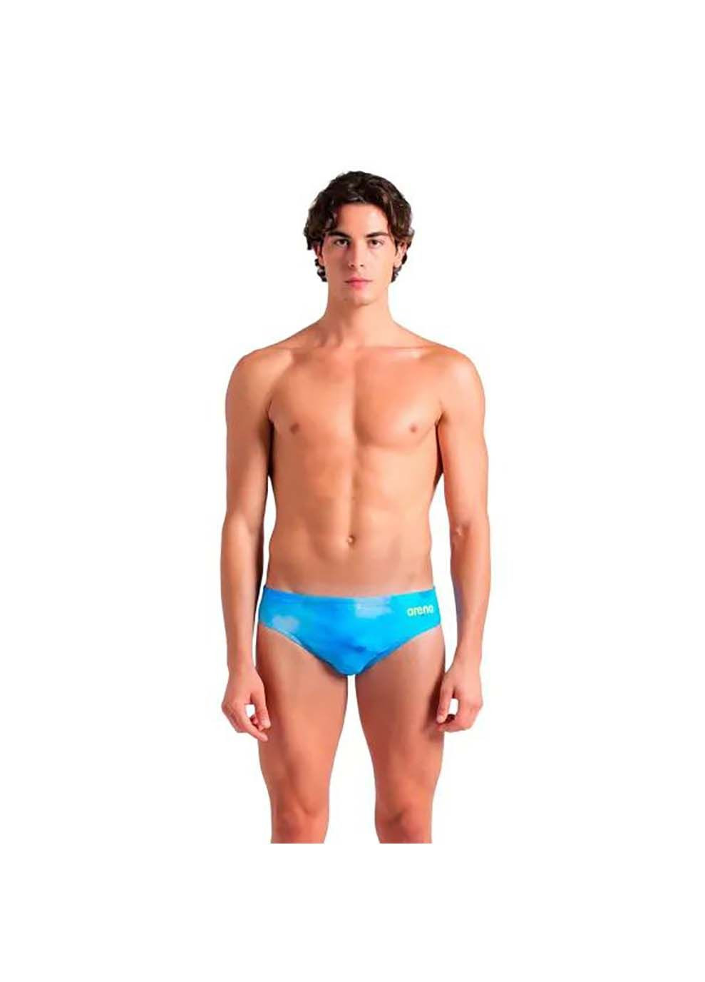 Мужские голубые мужские плавки-слипы swim briefs allove голубой Arena