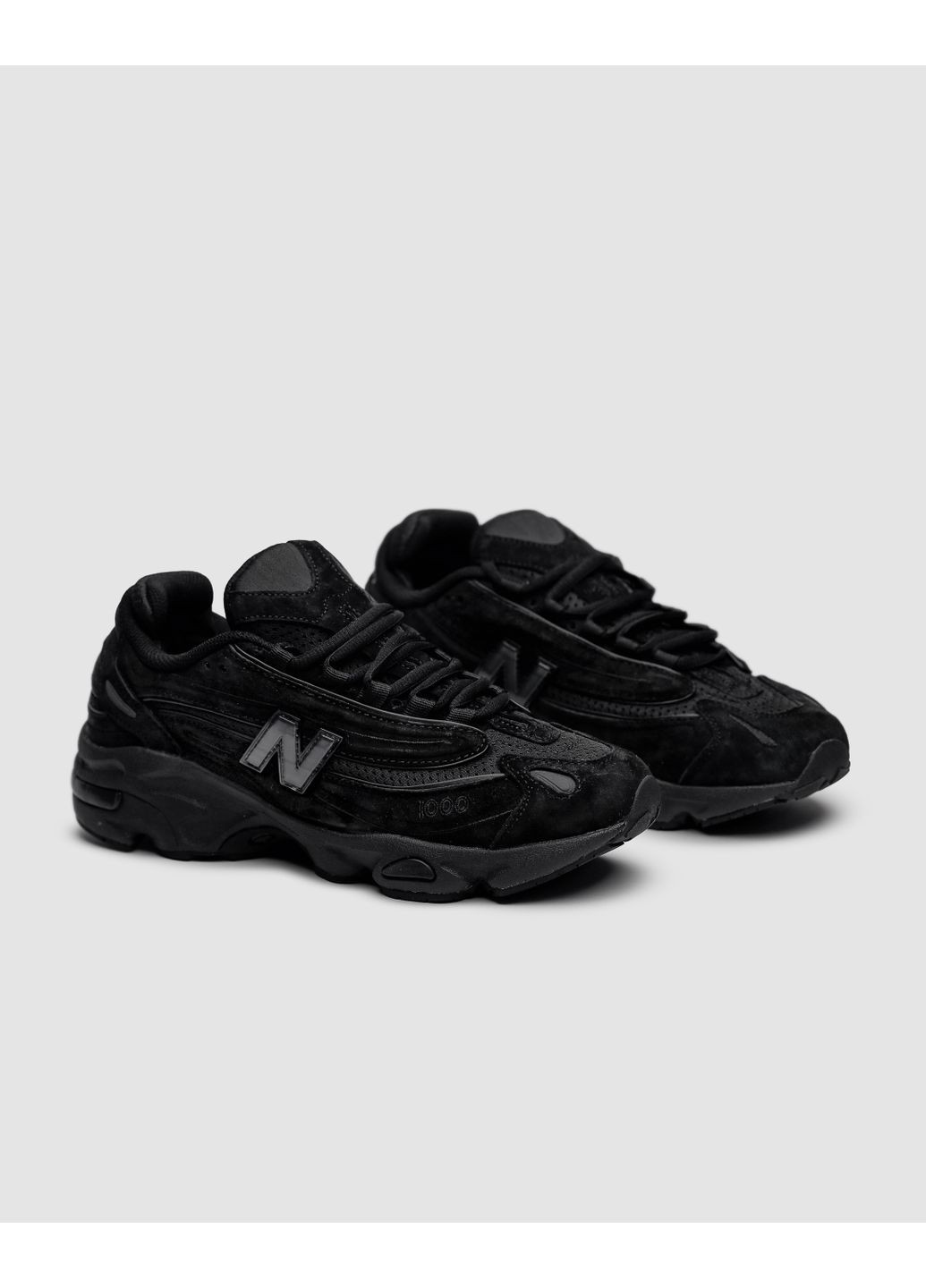 КРОСІВКИ ЖІНОЧІ NEW BALANCE JOE FRESHGOODS X 1000 TOTAL BLACK НЬЮ БЕЛАНС 1000 No Brand чорні демісезони (368884750)