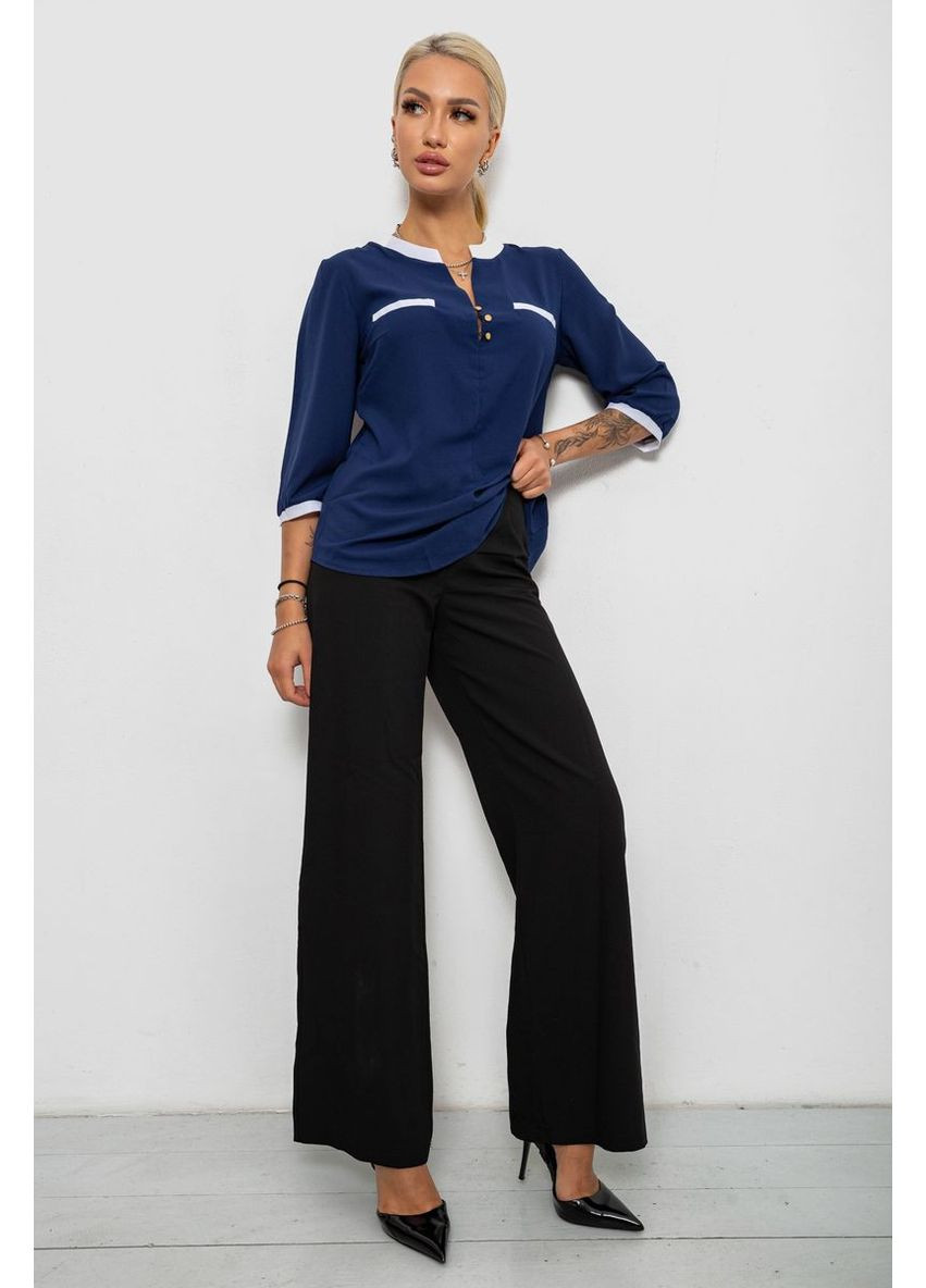 Синяя блуза классическая, 230r051 Ager