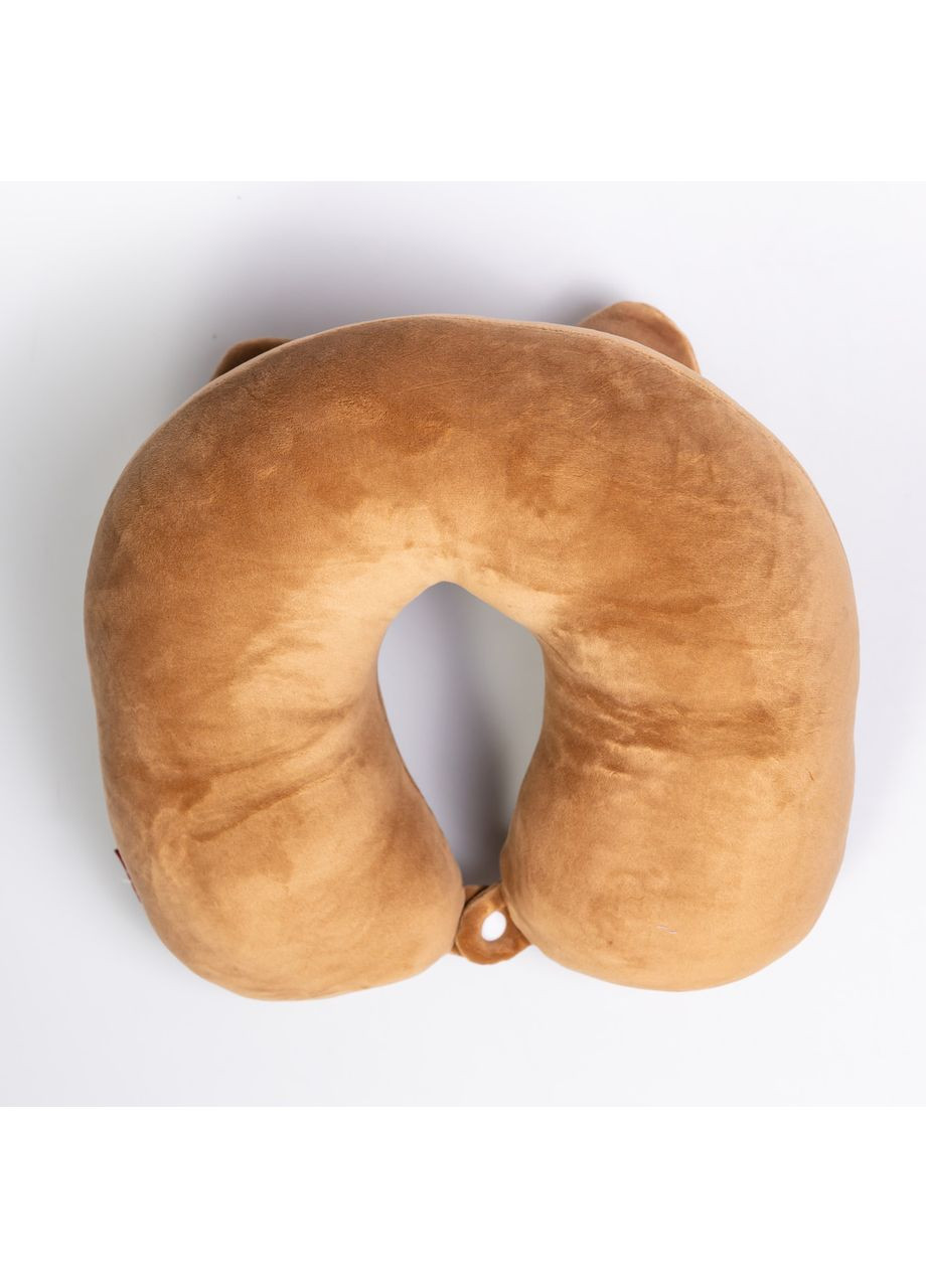 Подушка для шеи Miaow U-образная коричневая ортопедическая для путешествий с памятью формы комфортная подушка Yiwu (370603154)