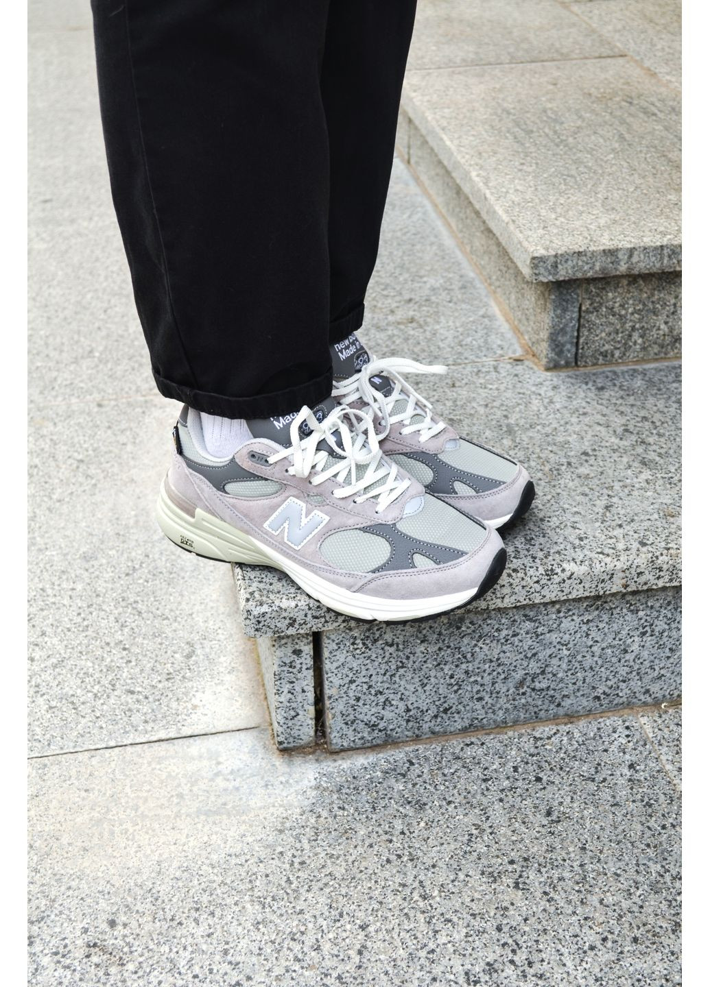 Сірі Осінні кросівки чоловічі new balance 993 grey нью беланс 993 No Brand